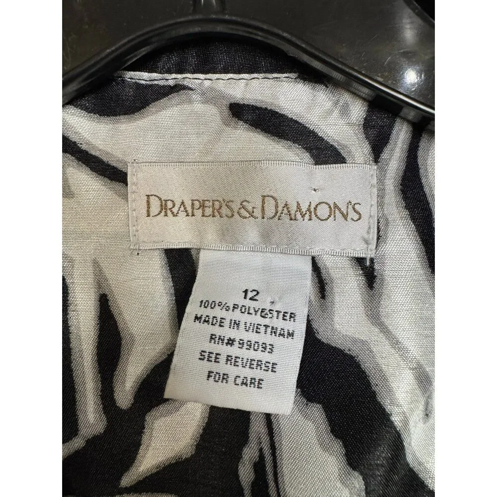 Drapers & Damons Black & White 2pc Set Women's 12
